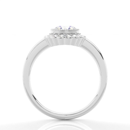 White Gold Halo Engagement Rings