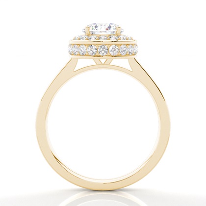 Yellow Gold Halo Engagement Rings