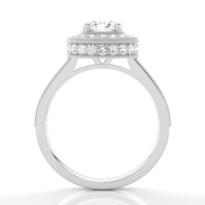 White Gold Halo Engagement Rings