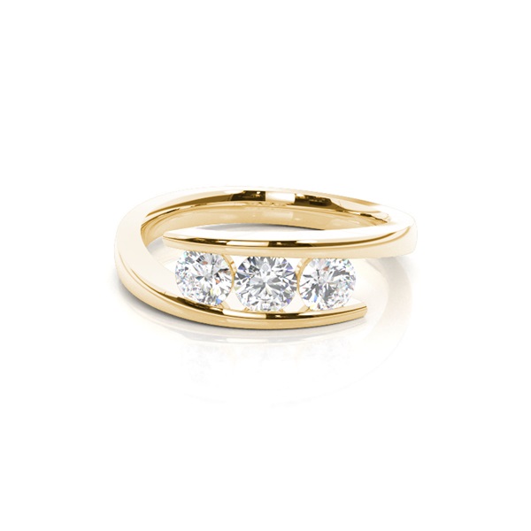 White Gold Trilogy Diamond Engagement Ring