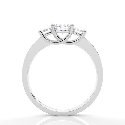 Brilliant Platin Trilogie Verlobungsringe