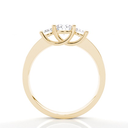 Brilliant Gelbgold Trilogie Verlobungsringe