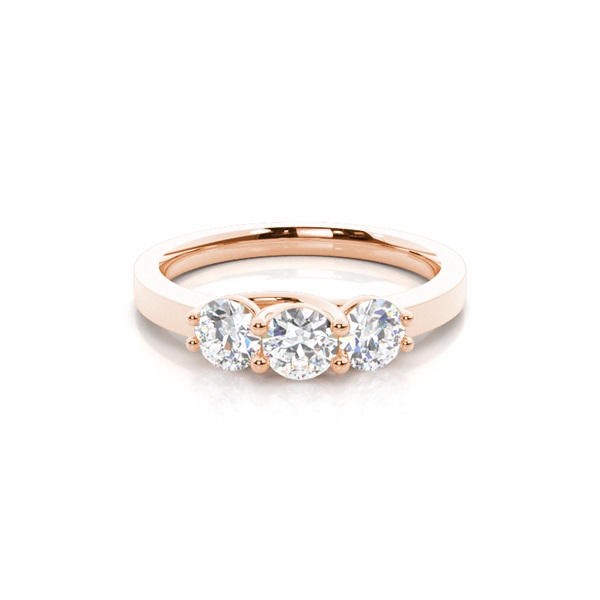 White Gold Trilogy Diamond Engagement Ring