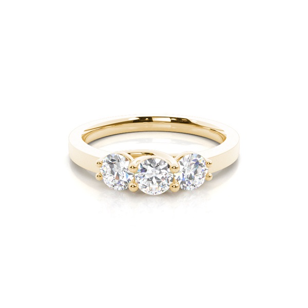 White Gold Trilogy Diamond Engagement Ring