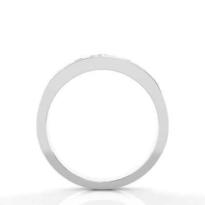 Channel Setting Plain Seven Stone Ring