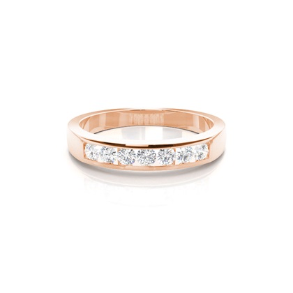 Rose Gold Contemporary Diamond Engagement Rings