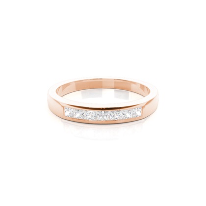 Rose Gold Contemporary Diamond Engagement Rings