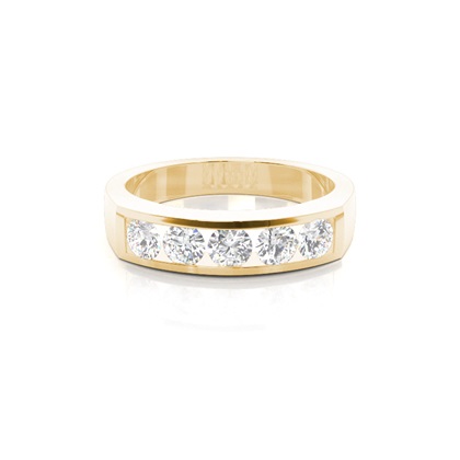 Round 5 Stone Diamond Rings