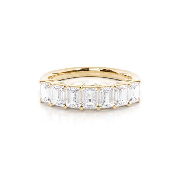 4 Prong Setting Plain Seven Stone Ring