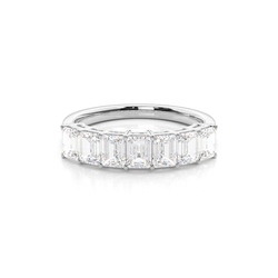 4 Prong Setting Plain Seven Stone Ring