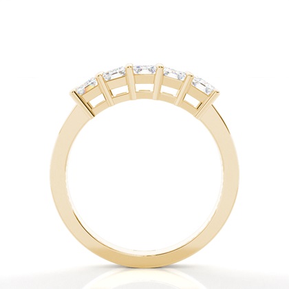 Yellow Gold 5 Stone Diamond Rings