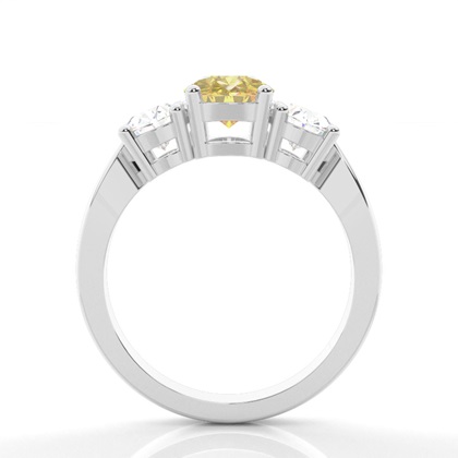 Gelber Diamant Trilogie Ring