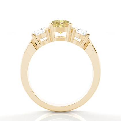 Gelber Diamant Trilogie Ring