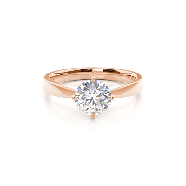 White Gold Round Diamond Engagement Ring