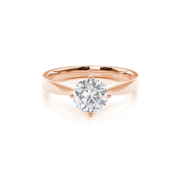 White Gold Moissanite Engagement Ring