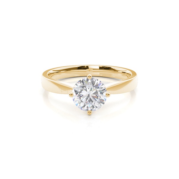 White Gold Moissanite Engagement Ring
