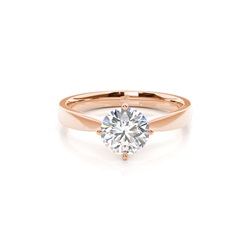 White Gold Round Diamond Engagement Ring