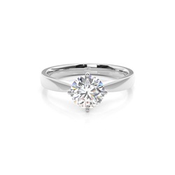 Diamantenring in einer Krappenfassung
