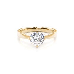 White Gold Round Diamond Engagement Ring