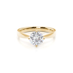 White Gold Moissanite Engagement Ring