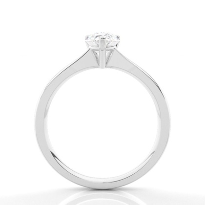 White Gold Round Diamond Engagement Ring