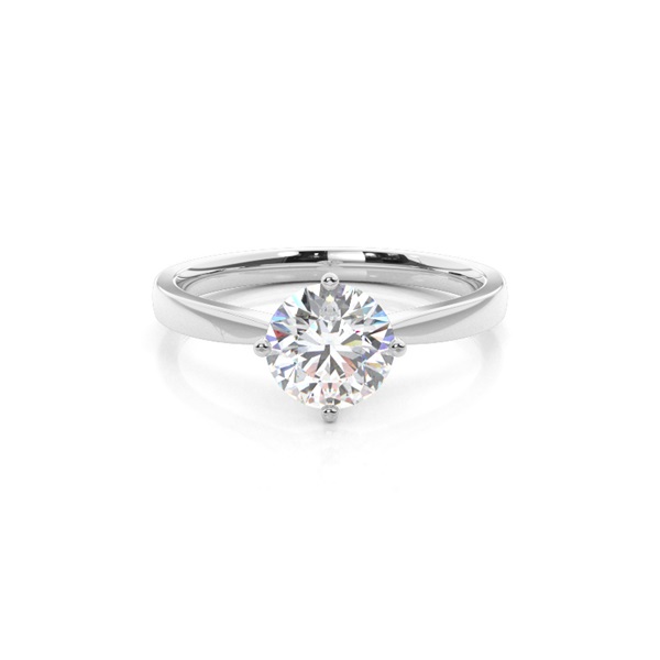 Diamantenring in einer Krappenfassung