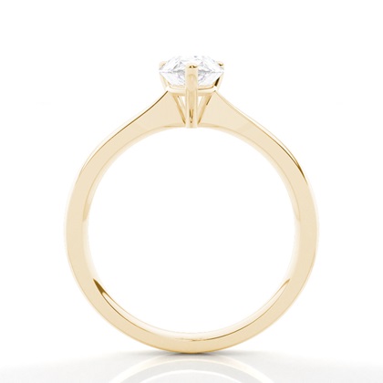 Moissanit ring in einer Krappenfassung