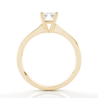 Moissanit ring in einer Krappenfassung