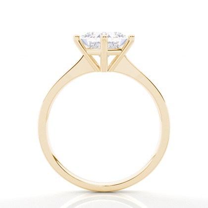 Moissanit ring in einer Krappenfassung