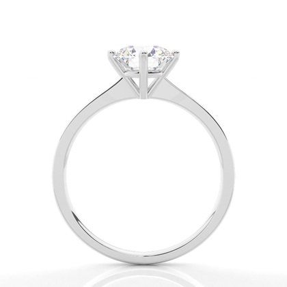 White Gold Round Diamond Engagement Ring