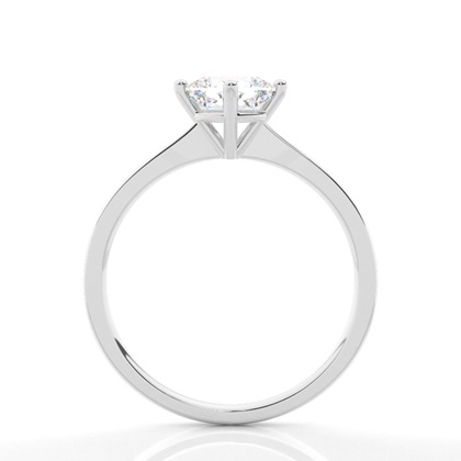White Gold Round Diamond Engagement Ring