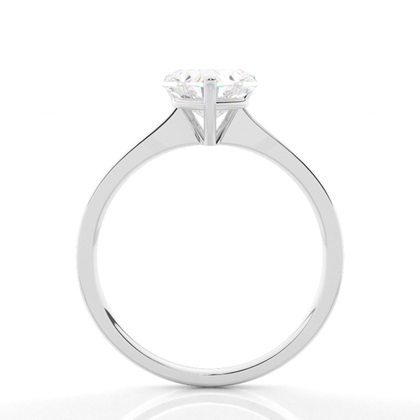 White Gold Round Diamond Engagement Ring