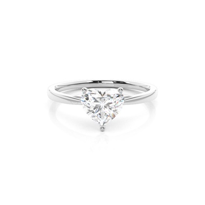 Silver Diamond Engagement Rings