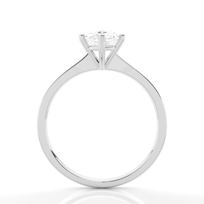 White Gold Round Diamond Engagement Ring