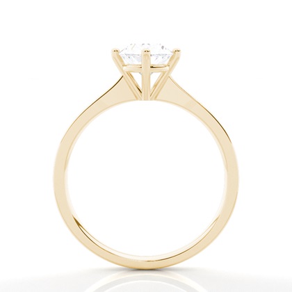 Moissanit ring in einer Krappenfassung