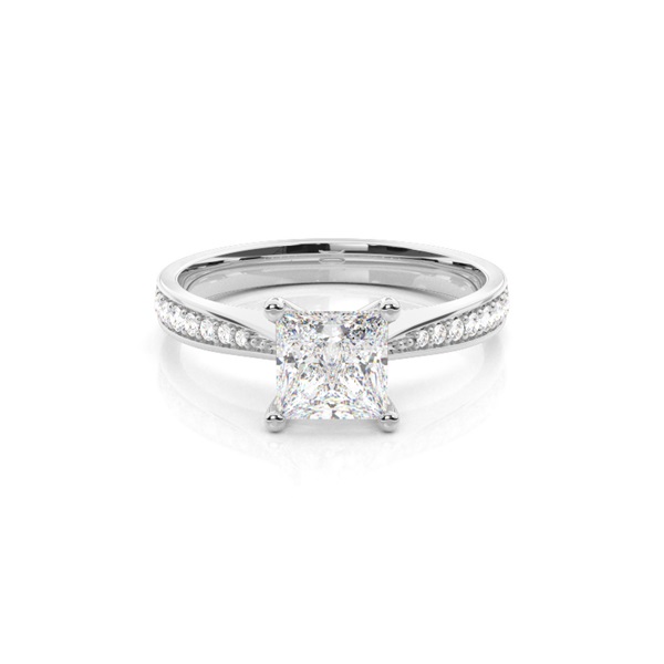 4 Prong Setting Plain Engagement Ring