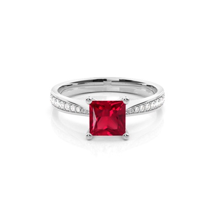 Platinum Gemstone Rings & Jewellery