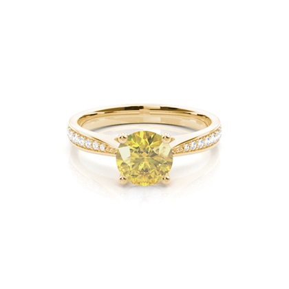 Yellow Gold Yellow Diamond Engagement Rings