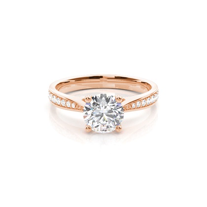 Rose Gold Diamond Engagement Rings