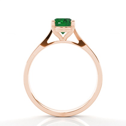 Weisgold Smaragd Verlobungsring