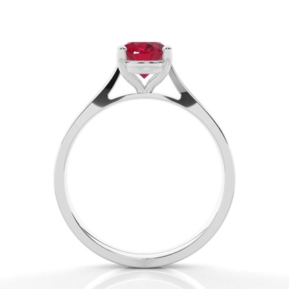 Weisgold Rubin Verlobungsring