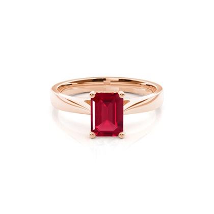 Emerald Rose Gold Ruby Diamond Rings
