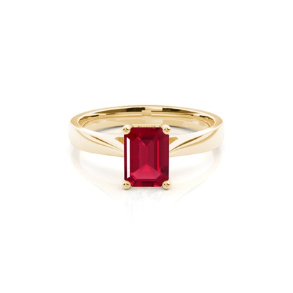 Emerald Yellow Gold Ruby Diamond Rings