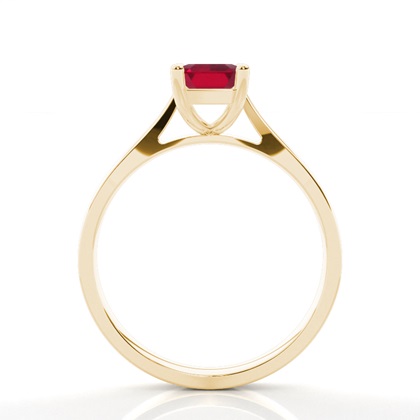 Weißgold Rubin Verlobungsring