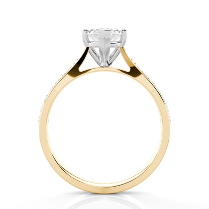 Marquise Schliff Mischmetalle Diamantringe