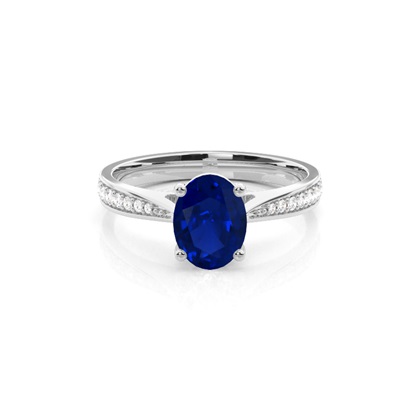 White Gold Solitaire Gemstones