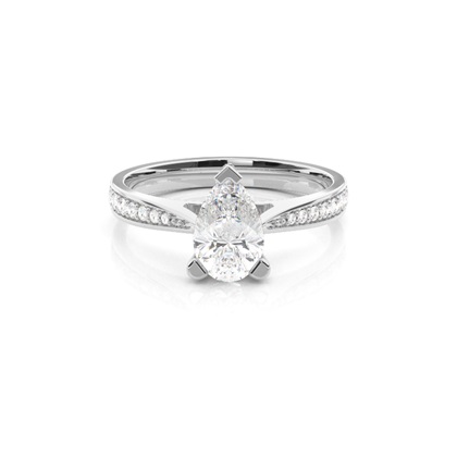 Pear Shaped Diamond Engagement Rings