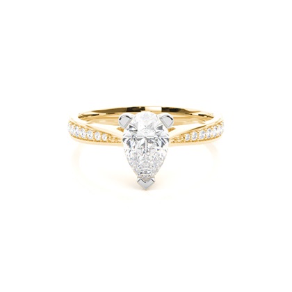 Mixed Metal Diamond Engagement rings