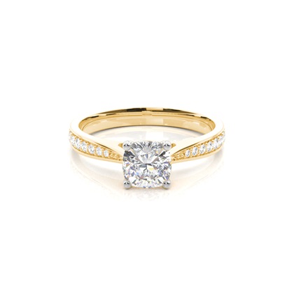 Mixed Metal Diamond Engagement rings
