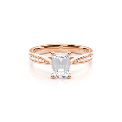 Emerald Cut Diamond Engagement Rings